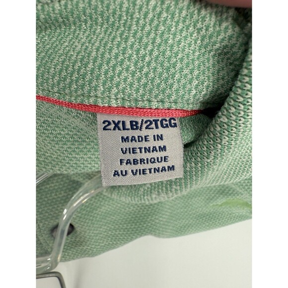 Tommy Bahama Island Zone Polo Short Sleeve Shirt XXL Green Tencel & Coolmax Poly - Picture 4 of 14